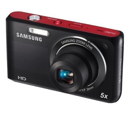Samsung DV50 Dualview 16.0 MP 5X Optical Zoom Digital Camera, Re