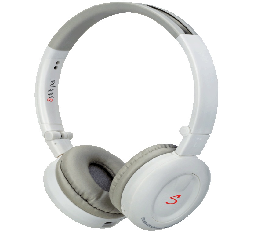 Sykik HP0201WE RB Pal Bluetooth Stereo Headphone, White