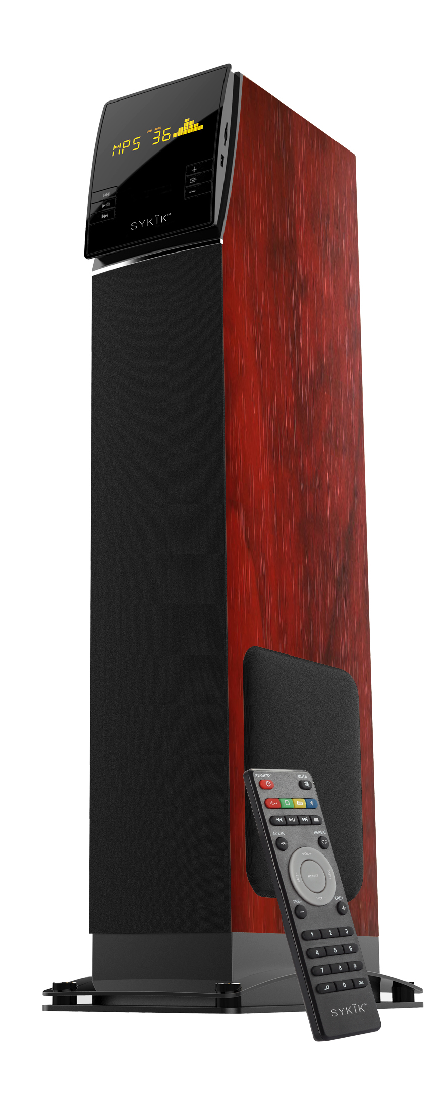 SYKIK Pro, TSME38 High Power 100W RMS, 2.1 tower speaker with Gi