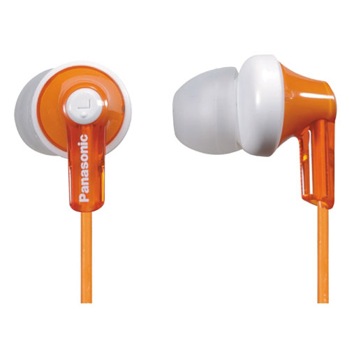 Panasonic RP-HJE120 Earbud Headphones, Orange
