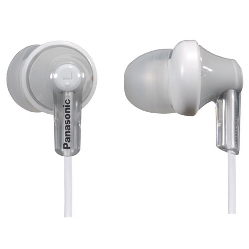 Panasonic RP-HJE120 Earbud Headphones, Silver