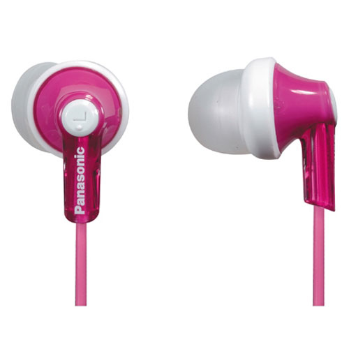 Panasonic RP-HJE120 Earbud Headphones, Pink