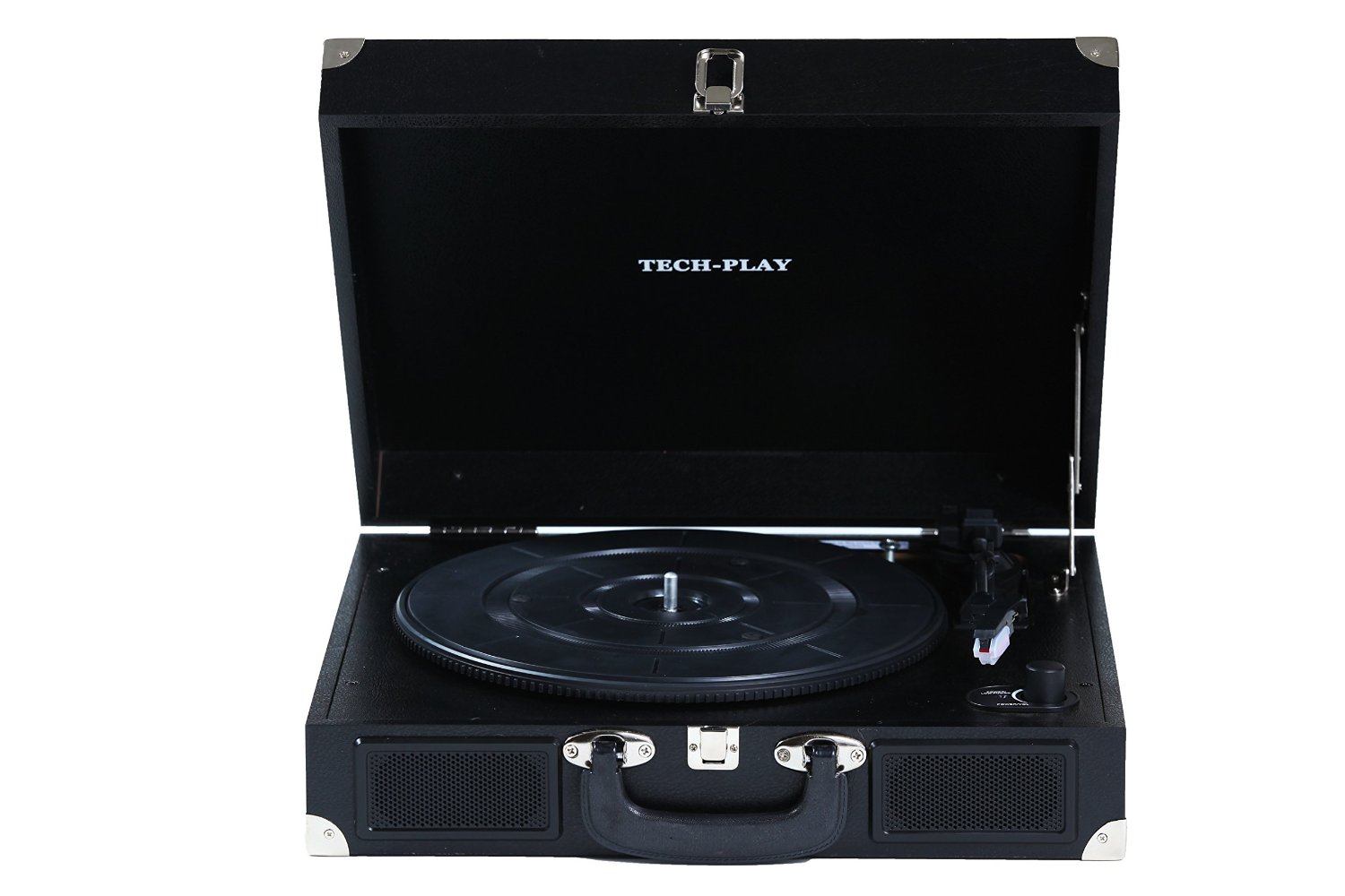TechPlay ODC5E-BK AC/DC Portable suitcase 3 SPEED TURNTABLE