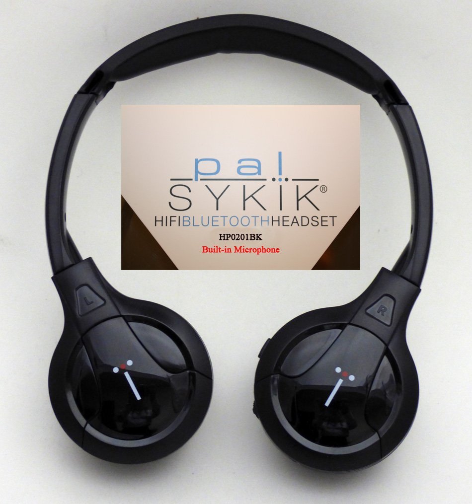 Sykik HP0201BK Pal Bluetooth Stereo Headphone, Black
