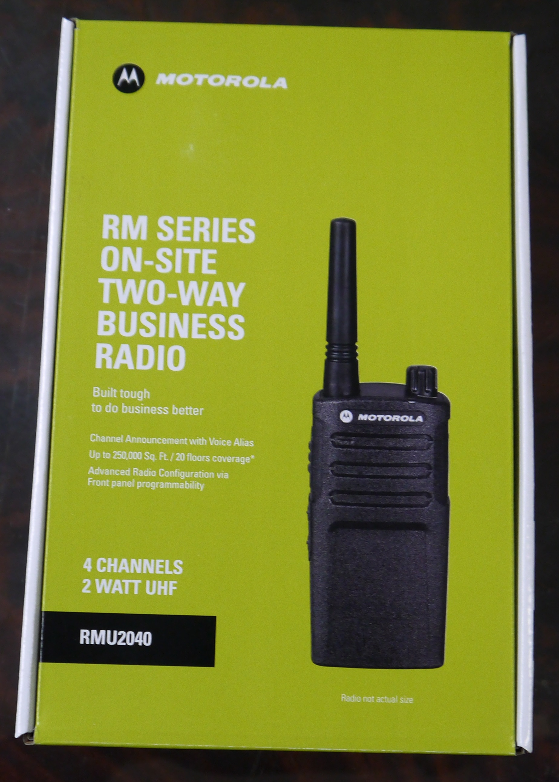 Motorola RMU2040 On-Site 4 Channel UHF Rugged Two-Way Business R