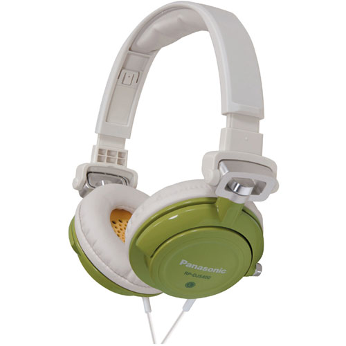 Panasonic RP-DJS400G DJ Street Model Headphones, Green