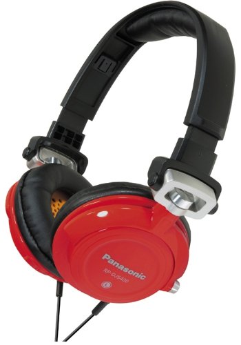 Panasonic RP-DJS400 DJ Street Model Headphones, Red