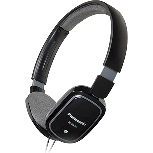 Panasonic RP-HX40 Light Weight On-Ear Monitors Headphones, Black