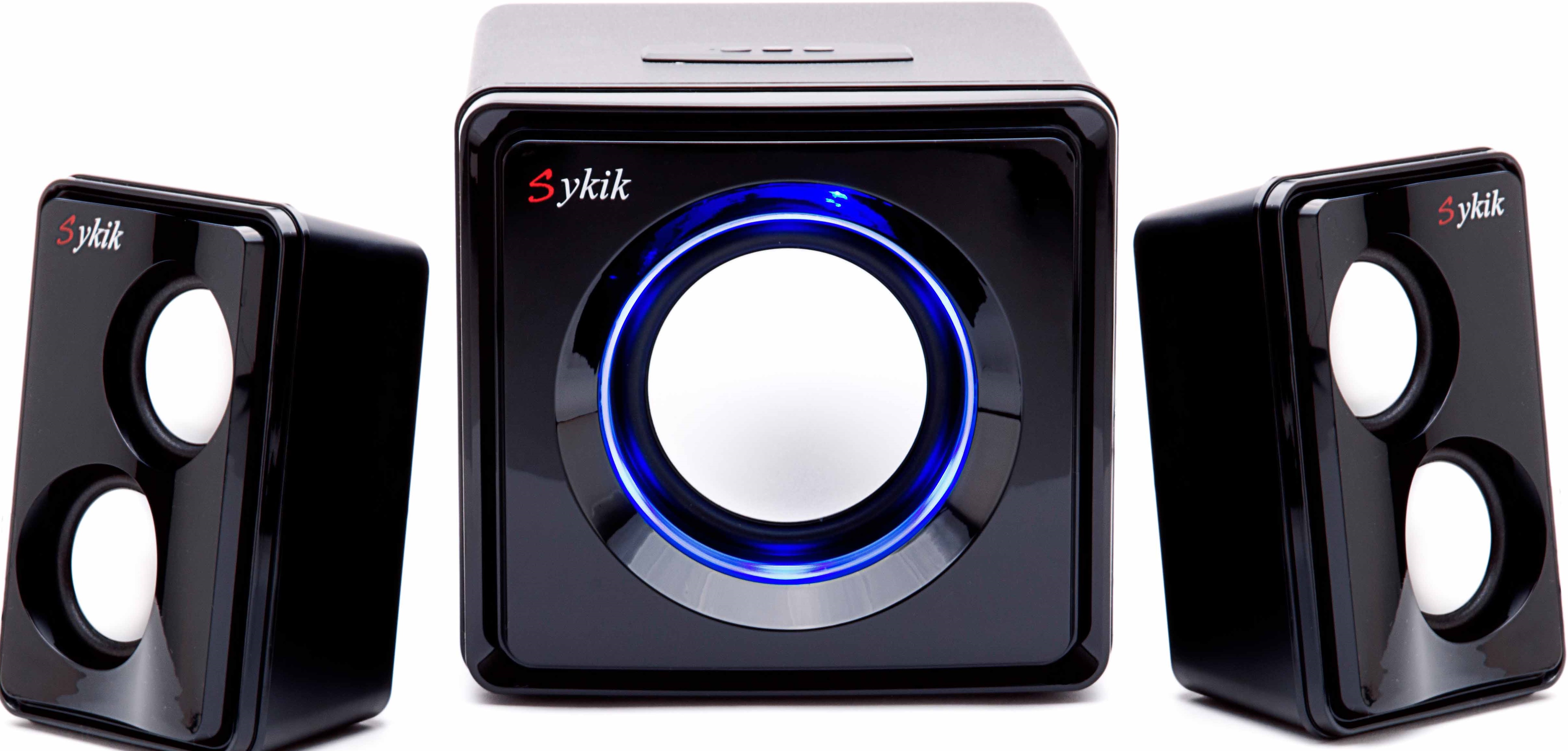 Sykik SP0232BK Bluetooth Stereo System, Black