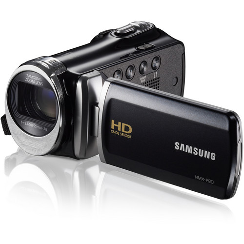 Samsung HMX-F90BK - 52X Optimal Zoom HD Camcorder, Black