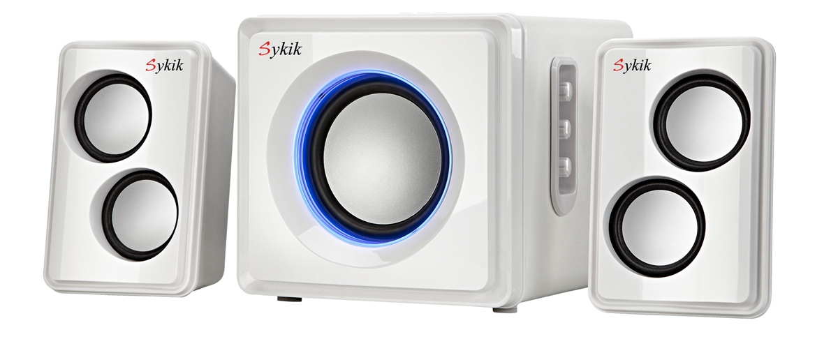 Sykik SP0232WE Bluetooth Stereo System, White
