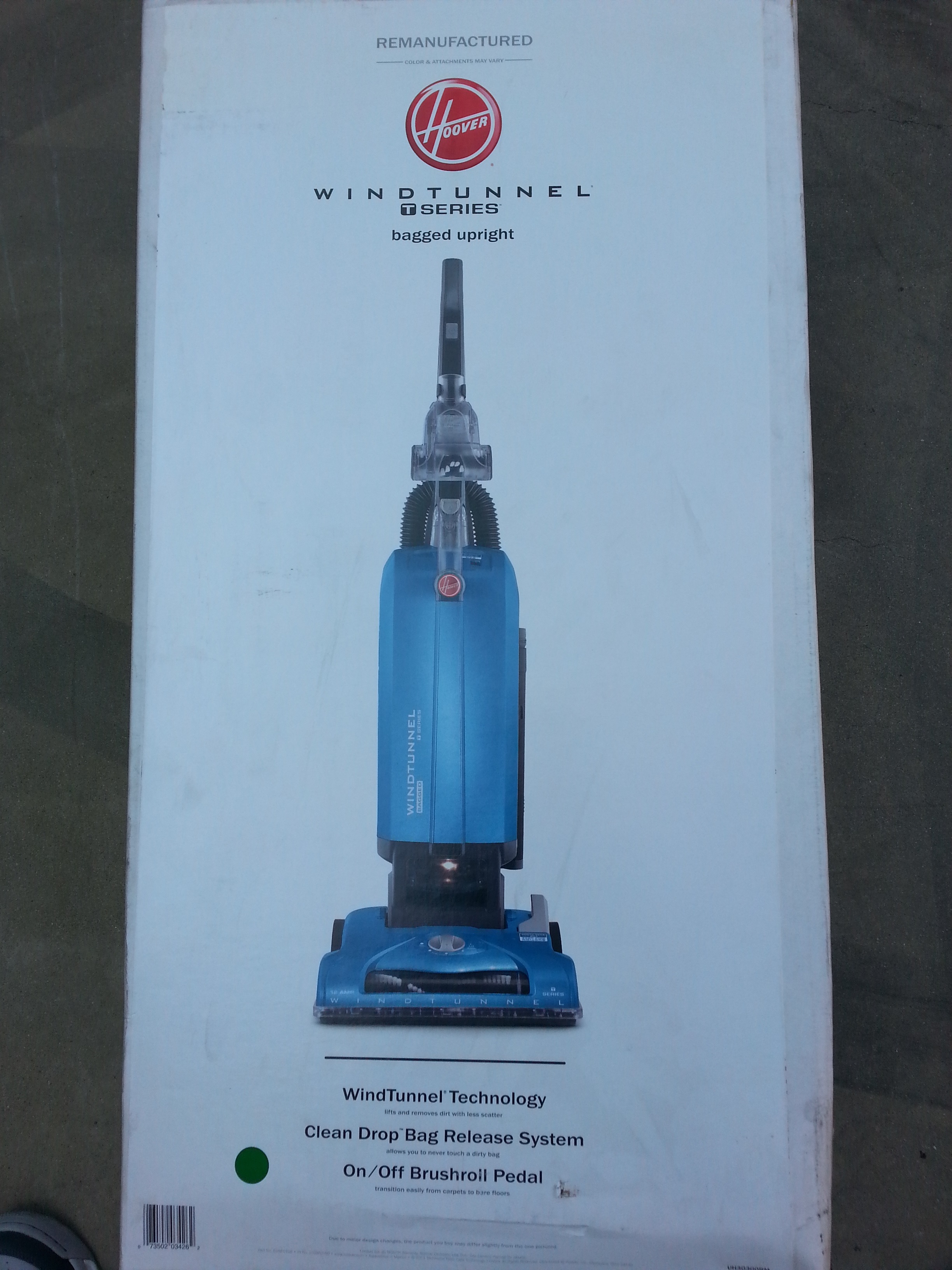 Hoover UH30300 RB WindTunnel T-Series Bagged Upright Vacuum Clea